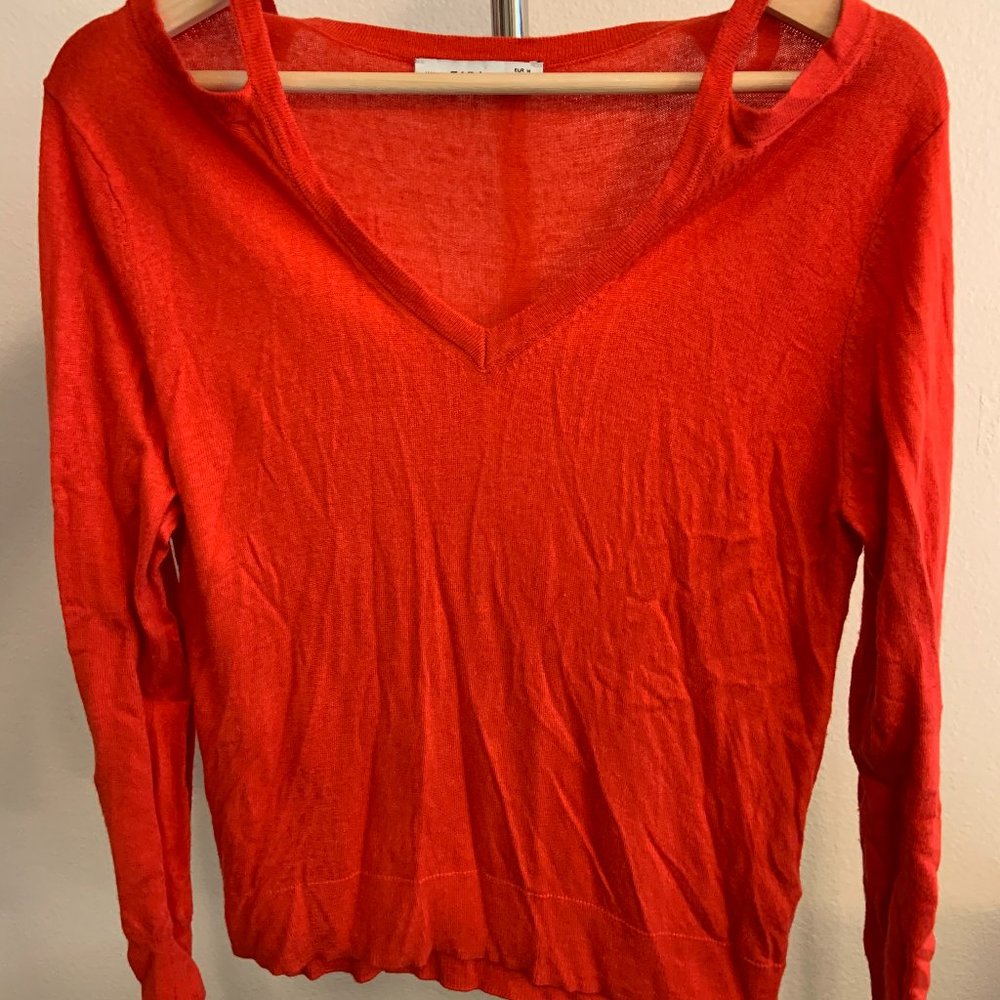 Zara knit red sweater